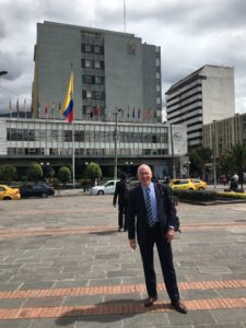 Mifos in front of Central Bank of Ecuador